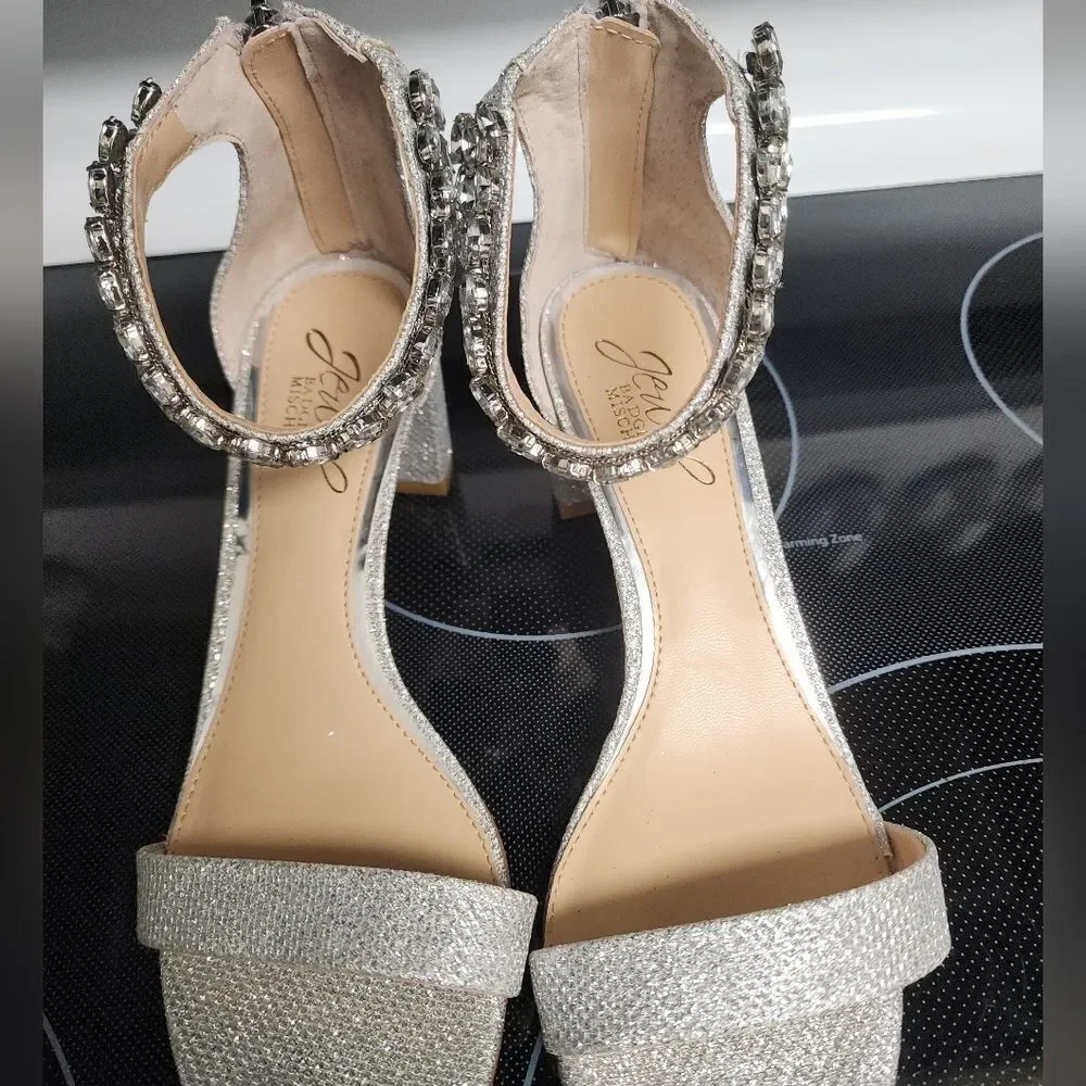 Jewel Badgley Mishka Louise Peep-Toe Block Heel SIZE 6 New
